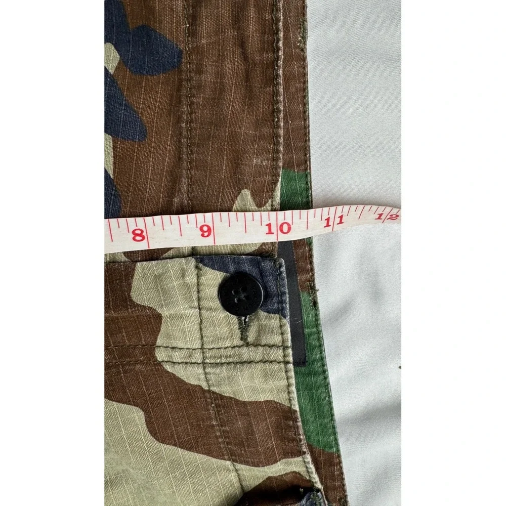PacSun Mens Camo Cargo Shorts Green Brown Ripstop Size 32 